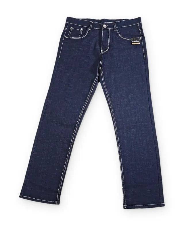 Garwood Prime Straight Fit navy jeans, front view