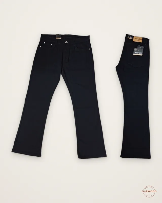 Garwood Ultra Black Bootcut jeans